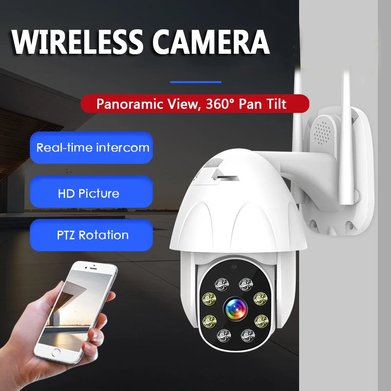 IP камера купольная 2 мп 1080P PTZ Onvif 5 кратное увеличение|Камеры видеонаблюдения| |