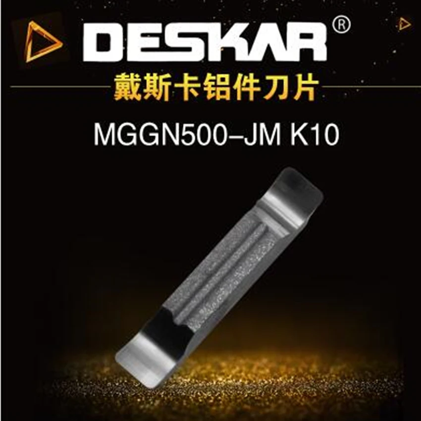 10Pcs DESKAR MGGN150-JM/MGGN200-JM/MGGN300-JM/MGGN400-JM/MGGN500-JM K10 Aluminum used Grooving Carbide inserts Free shipping | Инструменты