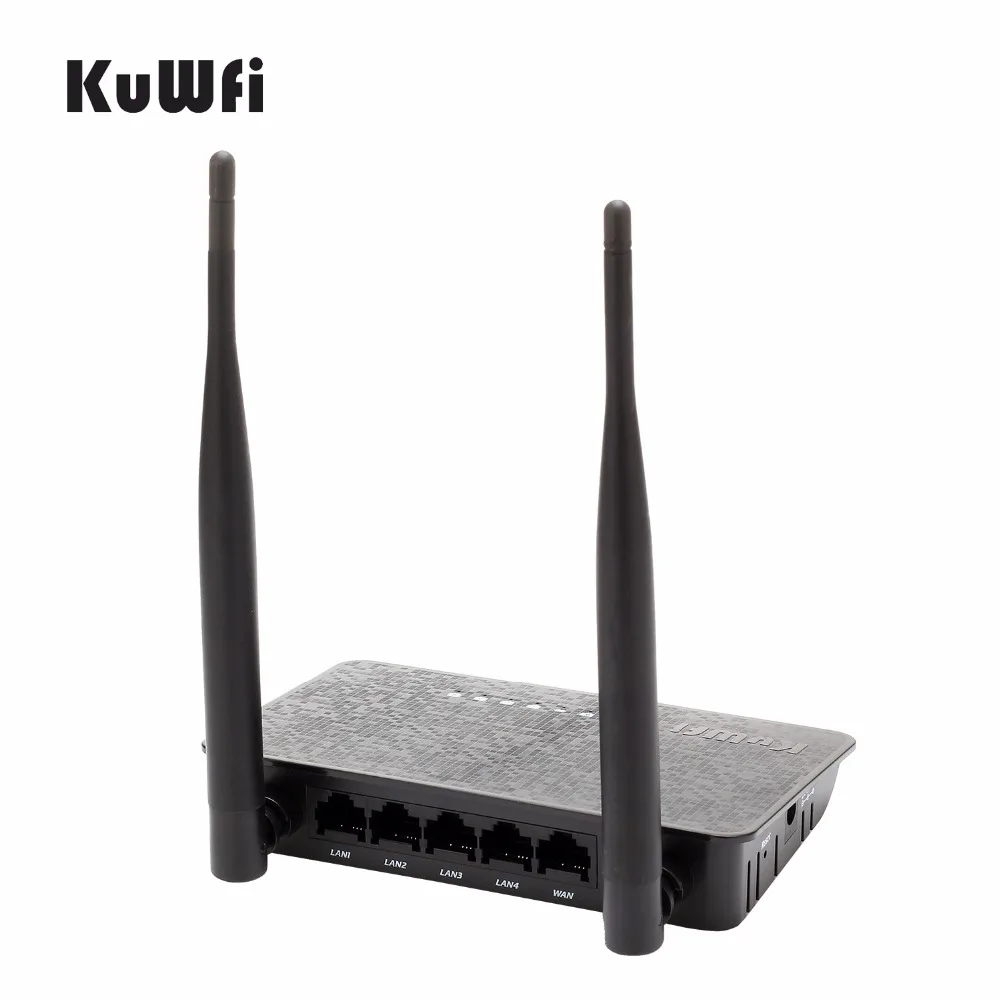 Беспроводной маршрутизатор KuWfi 802.11n 300 Мбит/с с антенной 2/5 дБи|wifi extender|wireless routerap