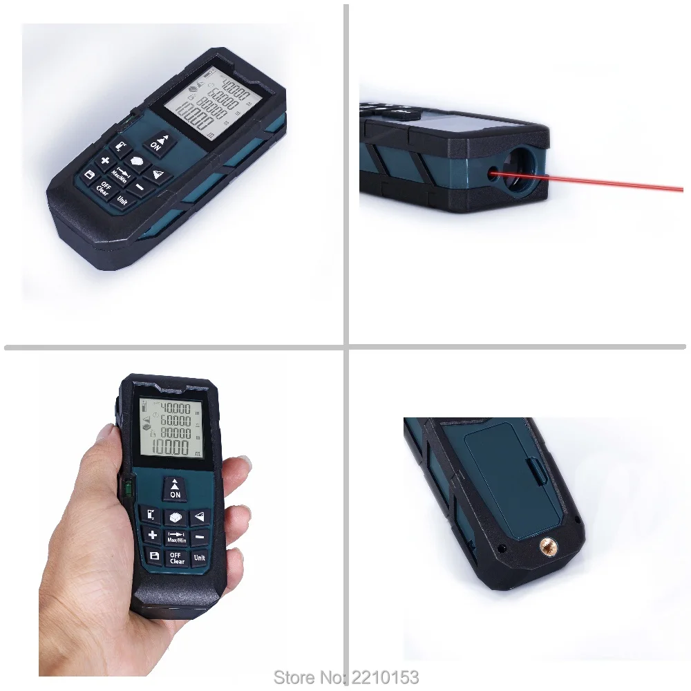 Лазерный дальномер Darkblue с областью измерения/объемом 131ft (40 m)/196ft (60 m)/262ft (80 m)/328ft (100