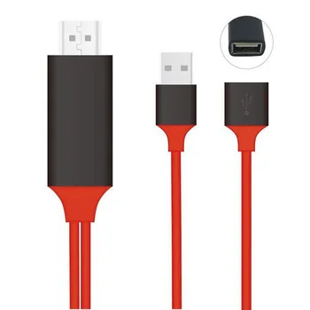 2 м Модернизированная версия PLUG AND PLAY USB Light ning на HDMI адаптер Цифровой AV для iPhone 7/6/5