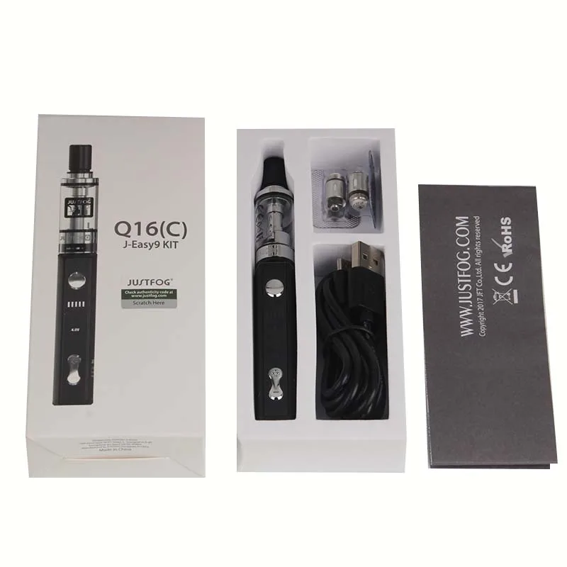 JUSTFOG Q16 Vape стартовый комплект 2 0 Ом 510 катушки мл емкость нить электронная сигарета