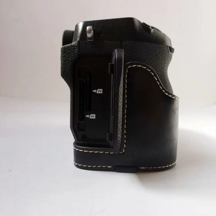 Pu кожаный чехол для камеры половина тела сумка для камеры чехол для Fujifilm XH1 Fuji X-H1 чехол для камеры