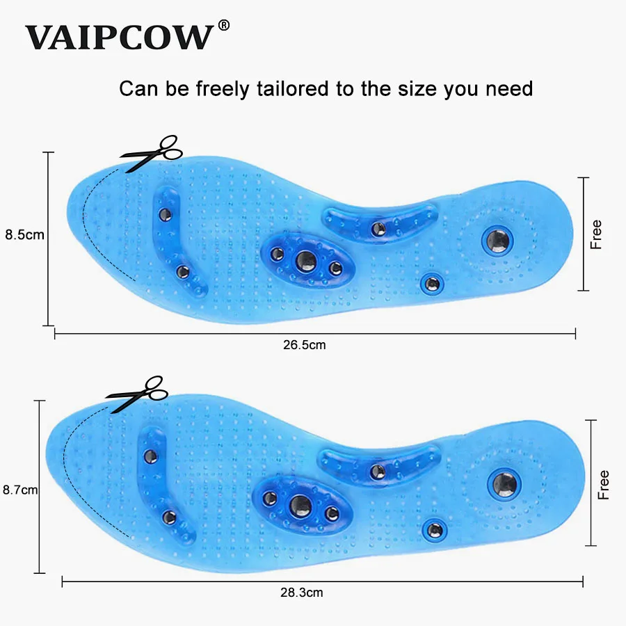 Магнитные массажные стельки для обуви унисекс ухода за ногами акупрессуры