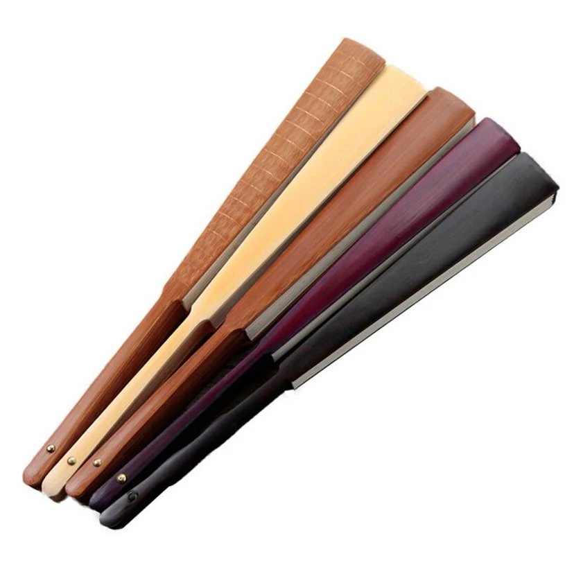 Летний складной веер из рисовой бумаги вентилятор пустой в китайском стиле для