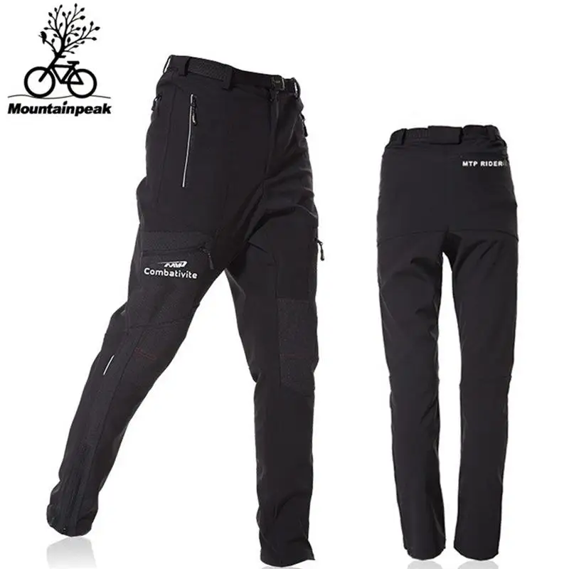 2018 Mountainpeak Для мужчин кемпинг Пеший Туризм штаны ветрозащитная плотным ворсом