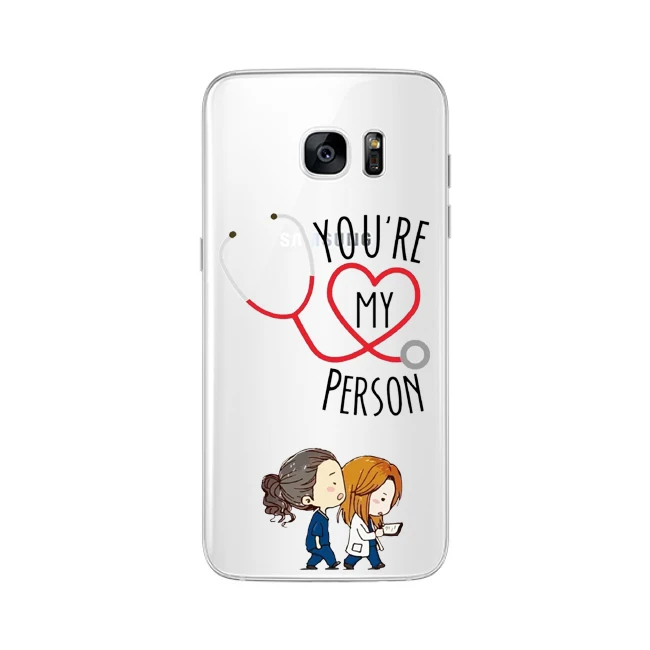 TPU Чехлы для Samsung Galaxy S6 S7EDGE S8 S9 S10PLUS M10 M20 Мягкий ТПУ ты мой человек для Fundas GREYS Anatomy чехол для телефона - Цвет: TPU