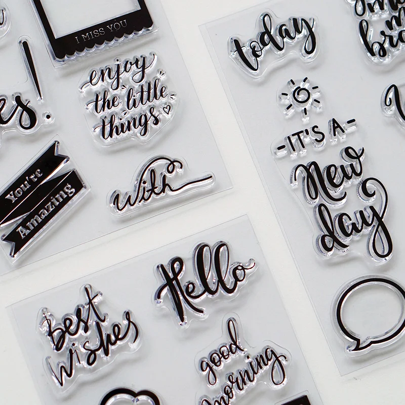 Lovedoki креативный прозрачный штамп/печать Dialog печать скрапбук дневник альбом