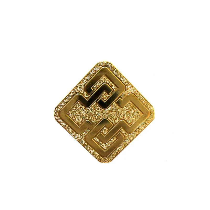 

Manufacturer Promotional Golden Badge Custom Metal Badge k200360