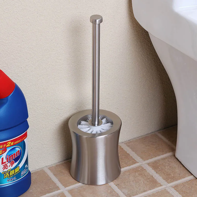

Double-thick Durable Type Toilet Stainless Steel Toilet Brush Holder Set for Bathroom Bath