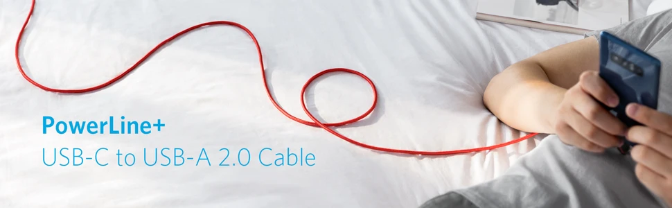 Anker Powerline+ USB-C-USB-A кабель, двойной плетеный нейлоновый кабель для быстрой зарядки, для samsung Galaxy, iPad Pro, MacBook, LG и т. Д