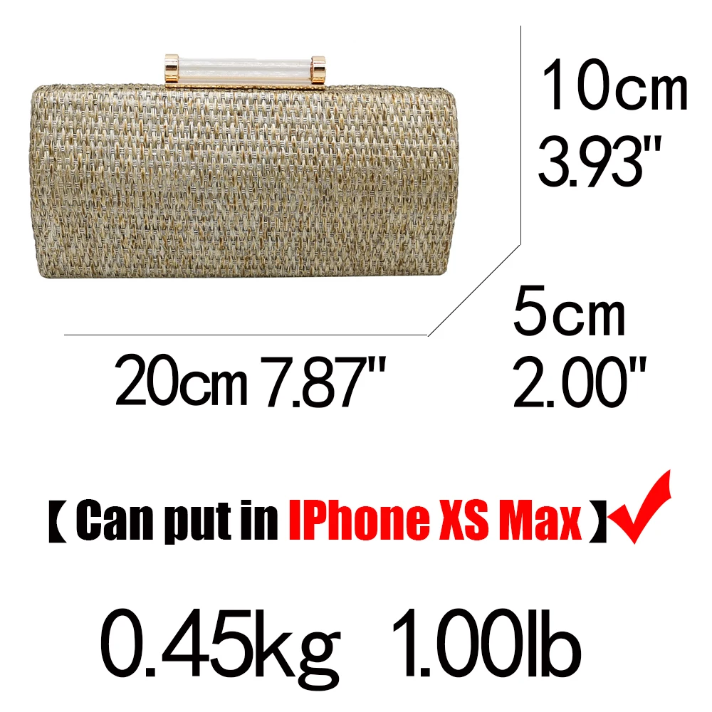 Женский соломенный клатч Boutique De FGG, на цепочке, вечерняя сумка-кроссбоди, маленькая сумка через плечо