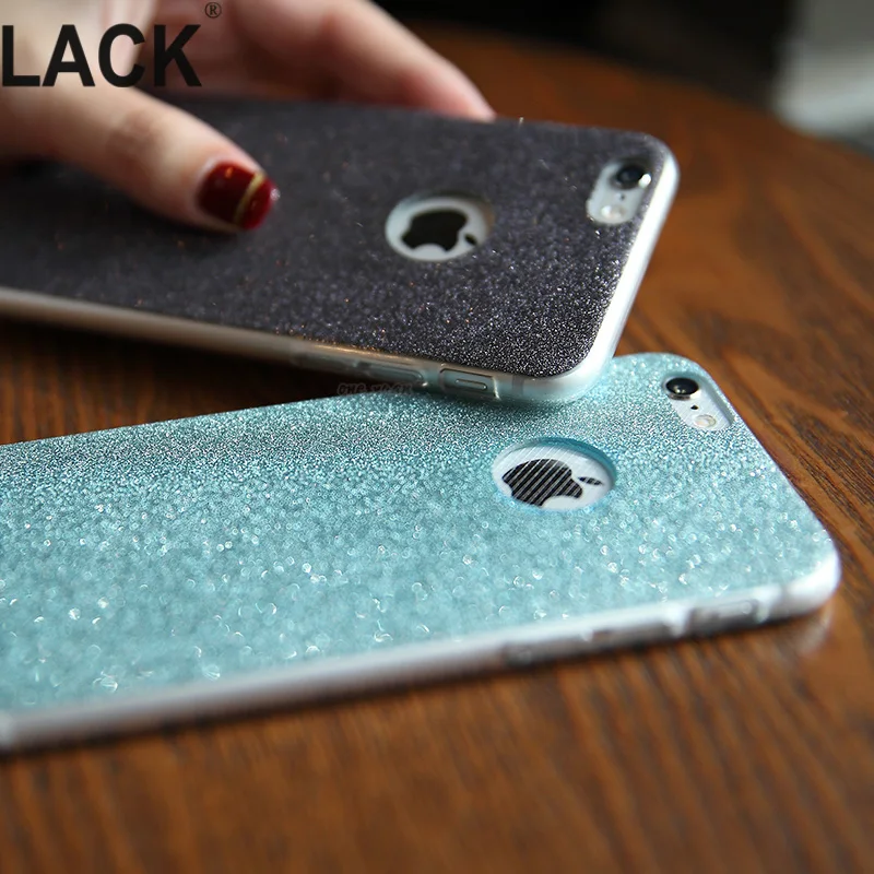 Ультратонкий Блестящий блестящий чехол-накладка на заднюю панель для iPhone 6 6S Plus |