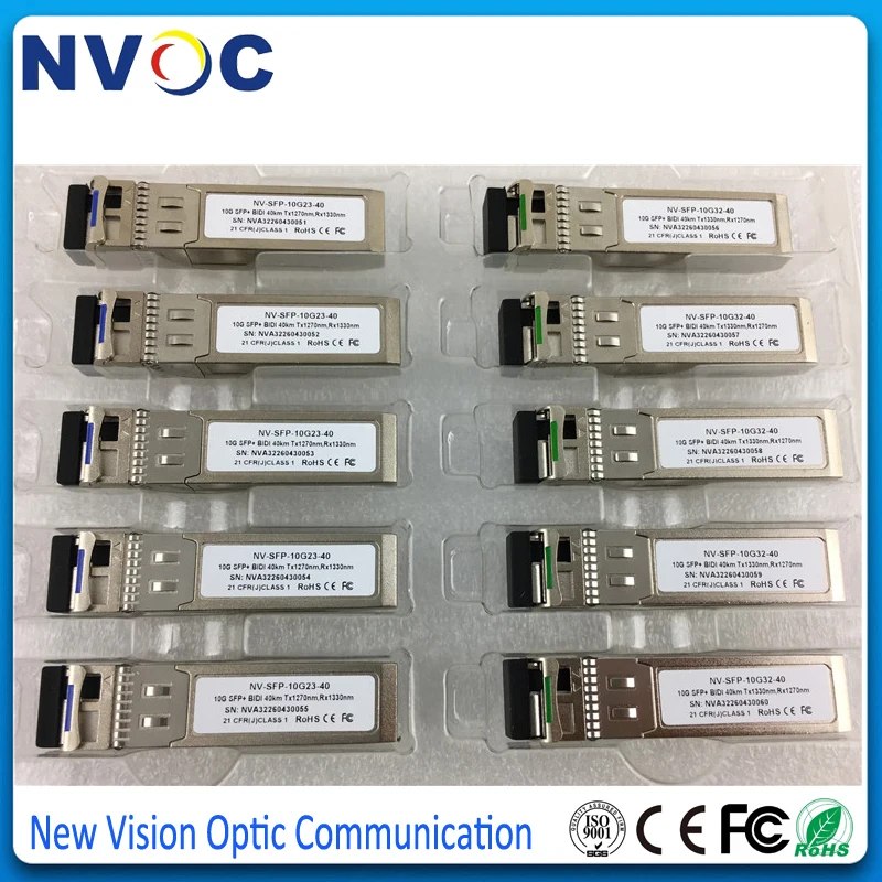 10G WDM SFP+ BIDI T1270/R1330nm T1330/R1270nm 40km Compliant with LC Connector | Мобильные телефоны и аксессуары