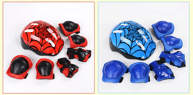7 шт./лот casco ciclismo Детский велосипедный шлем налокотник на запястье колено колодки Спорт Cyling велосипед шлем для Детский скейтборд Mtb езда