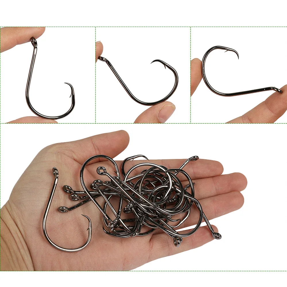 Goture новые острые черные рыболовные крючки из высокоуглеродистой стали с