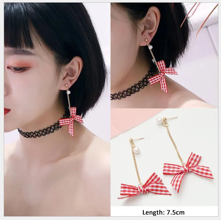 style-8 3# Новое поступление Япония и Южная Корея розовый акриловый кулон серьги, имитация жемчуга Xingyue сердце лук женские массивные серьги - Окраска металла: style-8