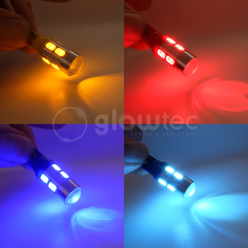 СВЕТОДИОДНЫЙ Автомобильный светильник T10 10SMD 5630 SMD 194 W5W без ошибок белый красный
