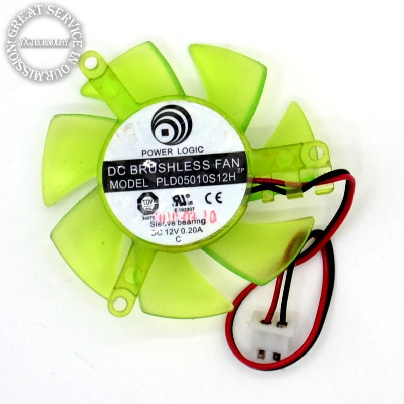 video card fanNew 12V 0.2A PLD05010S12H fan graphics blade diameter 45mm hole distance 39mm 50pcs/lot | Компьютеры и офис