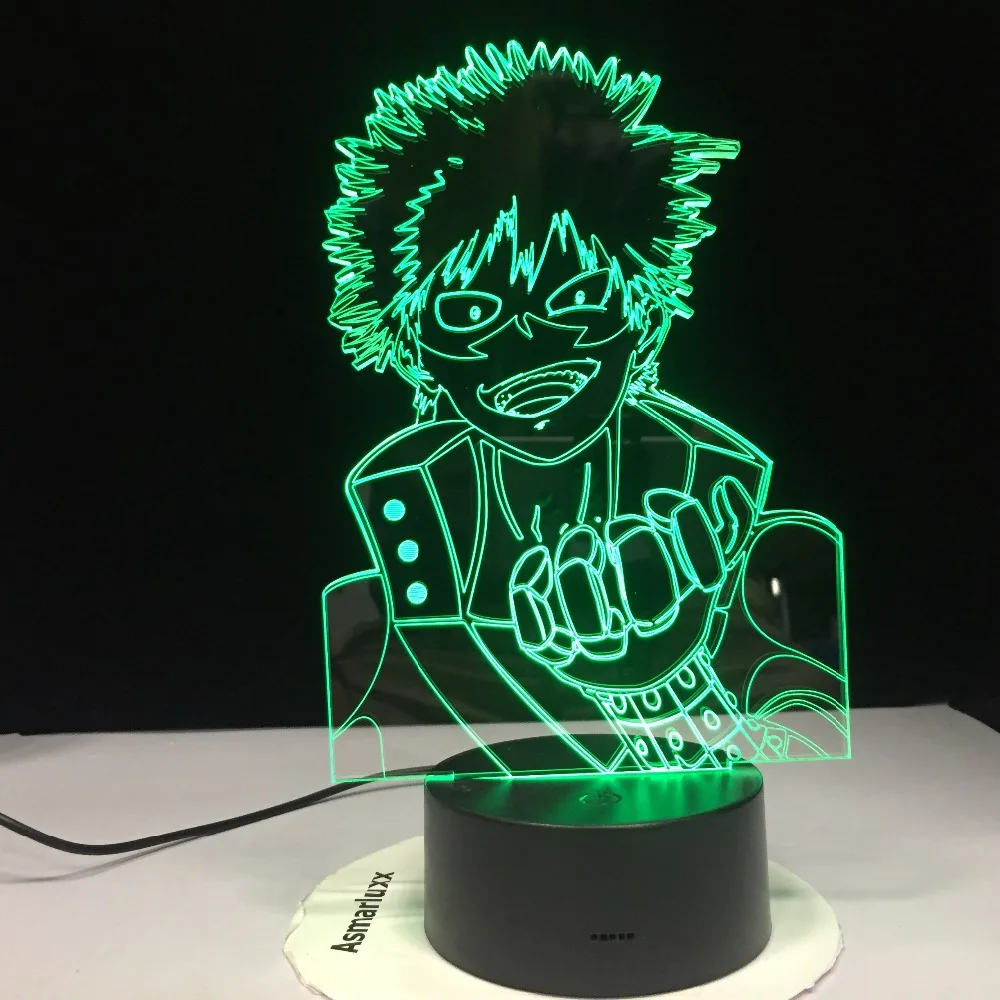 Одна штука тысяча солнечной обезьяны D. Luffy 3D светодиодный ночной Светильник