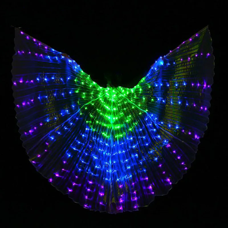 Новинка 2017 для взрослых восточные танцы светодиодсветодиодный крылья Исиды