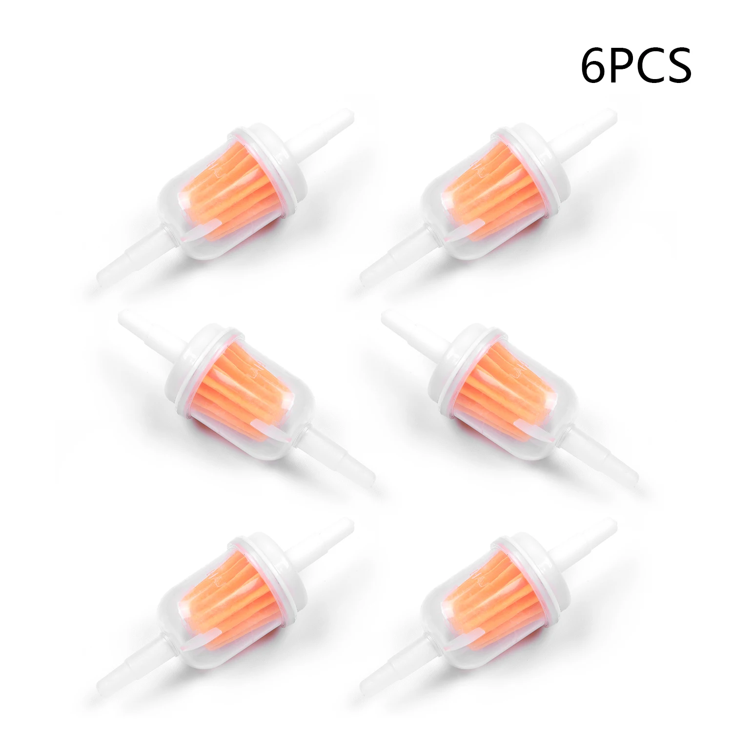 6 шт. Универсальный фильтр топлива пластиковые бензиновые дизельные встроенные