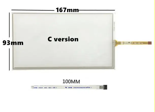Оригинальный 4 проводной резистивный автомобильный навигатор DVD для TM070RDH01/ C070VW03 V0