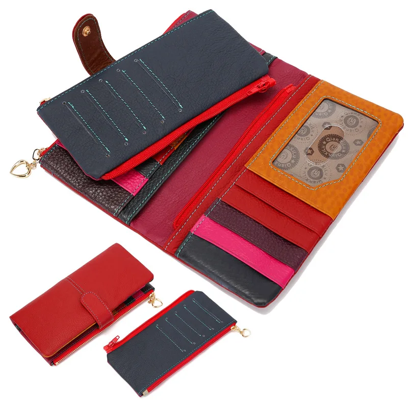 Новинка 2020 модные женские кошельки из натуральной коровьей кожи кошелек на