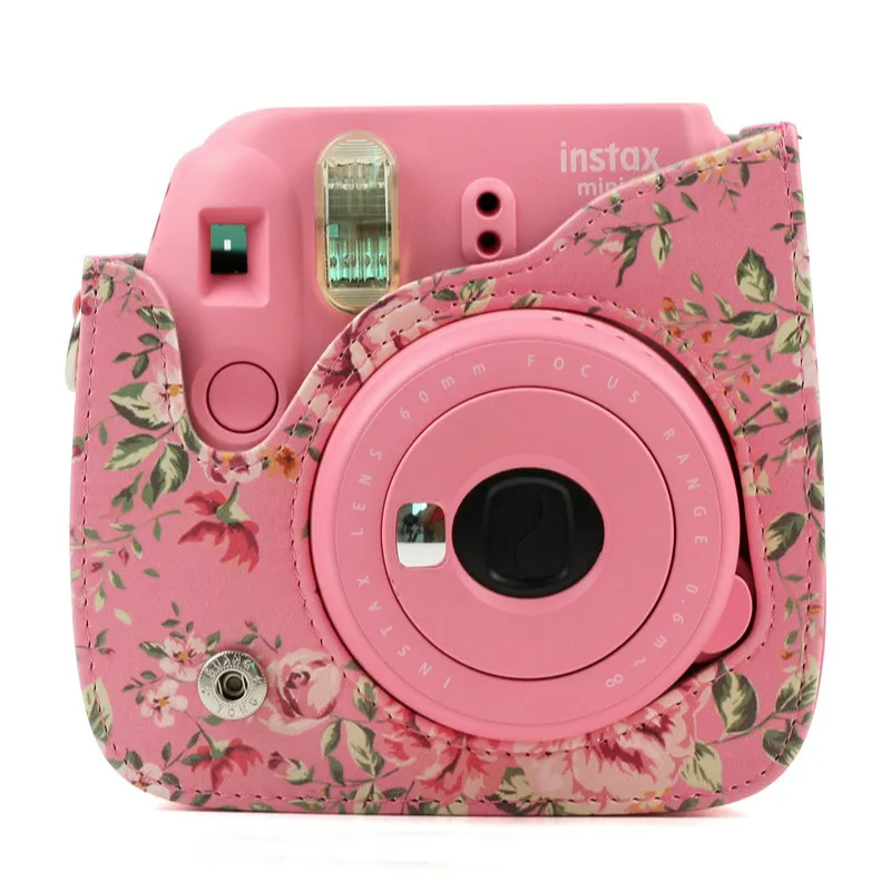 Для Fujifilm Instax Mini 8 + 9 Аксессуары для камеры цветы искусственная кожа мгновенной