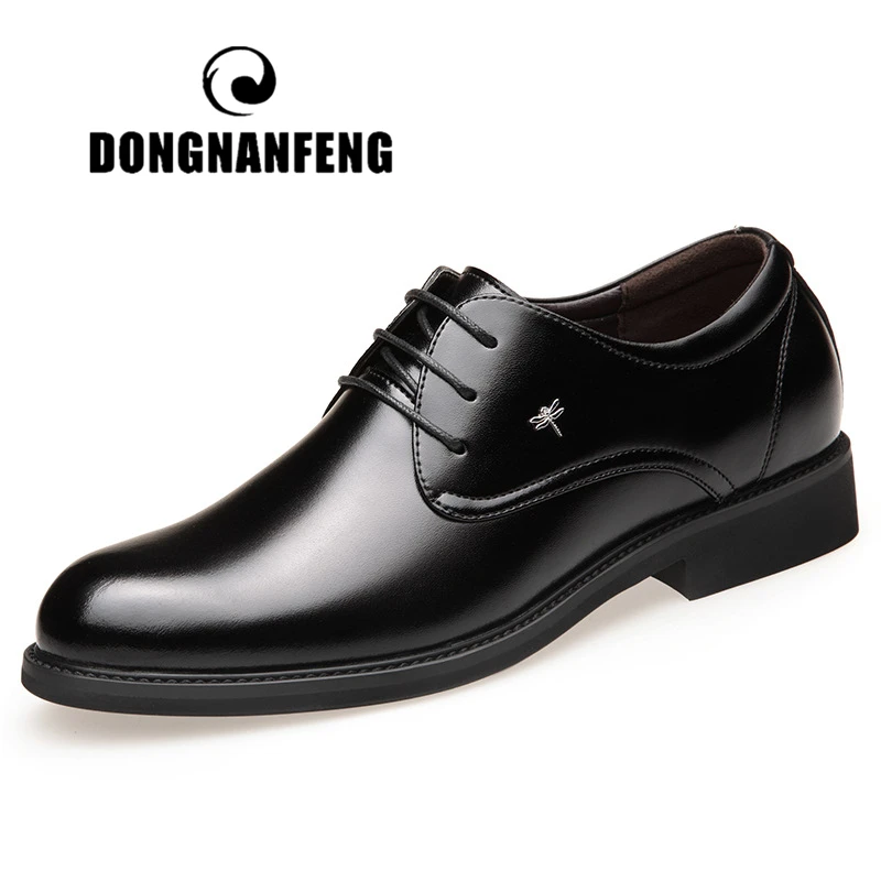 DONGNANFENG/Мужская обувь из натуральной коровьей кожи на плоской подошве