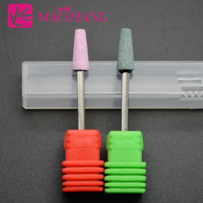 MAOHANG 2 шт./лот керамические сверла для ногтей фрезы профессионального маникюра