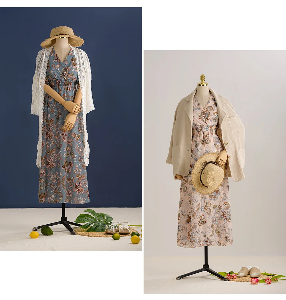 2019 Chiffon Floral Print Summer Dress Women Casual Tunic slim Sexy V Neck Long Female Elegant Bohemian Beach Party | Женская одежда