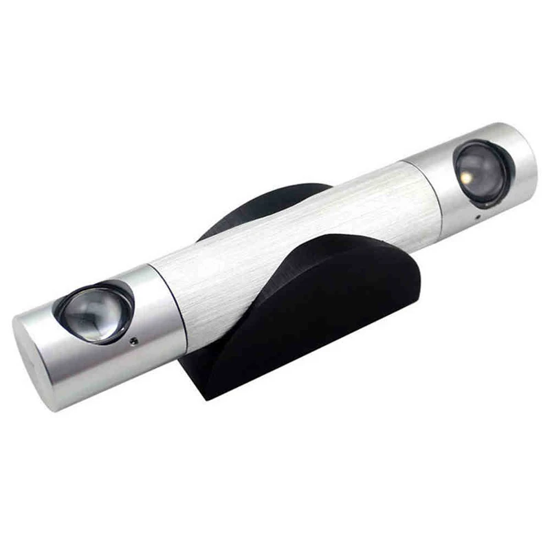 Brushed black WECUS) 6 Вт светодиодный настенный светильник с поворотом на 360 градусов, прикроватный светильник для спальни, светодиодный светильник для лестницы - Цвет абажура: Brushed black