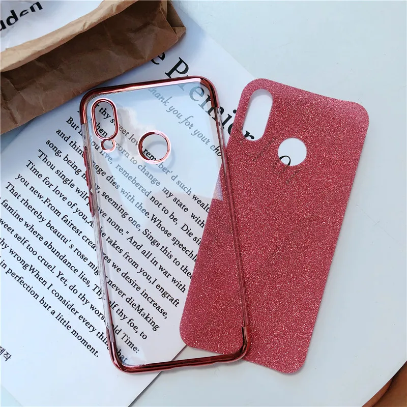 P20 Lite чехол блеск TPU для Huawei P10 P9 P8 Коврики 10 Nova 2 3 Honor 7A 7C 9 7X 8X Y6 Prime Y9 2018 силиконовый