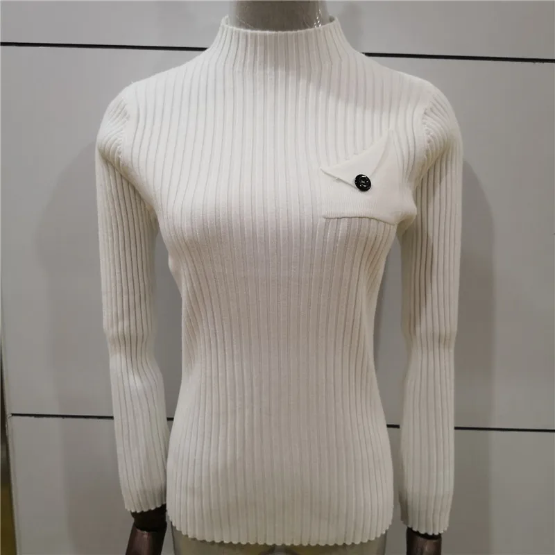 New Knitted Pullovers Women Sweaters 2018 Autumn Winter Casual Turtleneck Long Sleeve Pullover Fashion Pull Femme Sweater | Женская