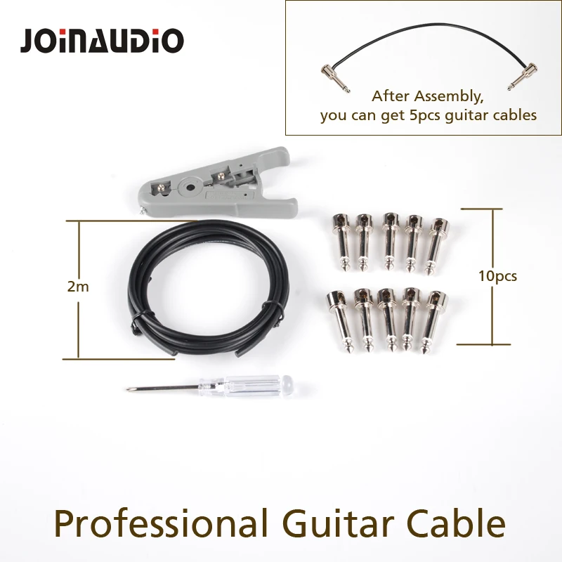JOINAUDIO DIY простой в сборке гитарный кабель для инструмента высокое качество (длина