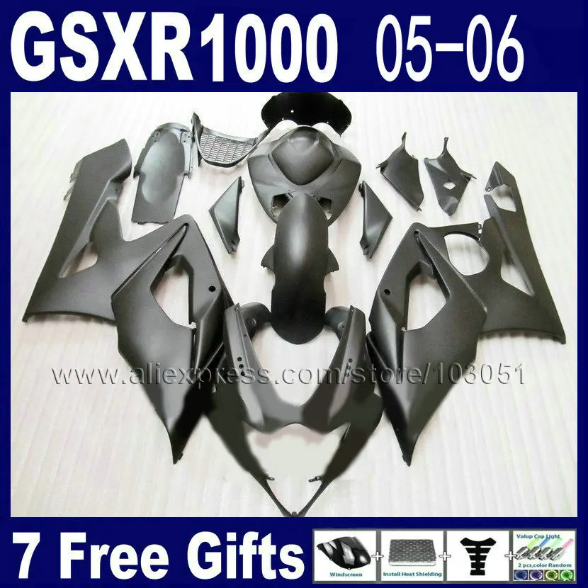 Литые под давлением Обтекатели набор для suzuki GSXR1000 2005 gsxr 1000 K5 2006 GSXR 05 06 плоская