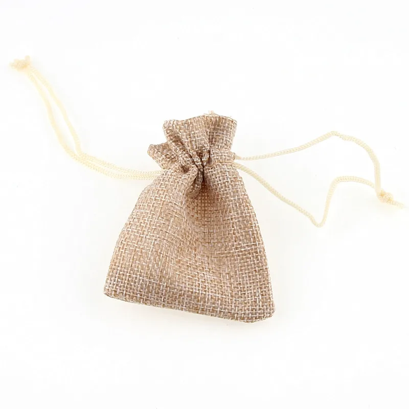 10 шт./лот 7X9cm хлопок и льняные мешочки конфеты сумки многоцелевой подарок
