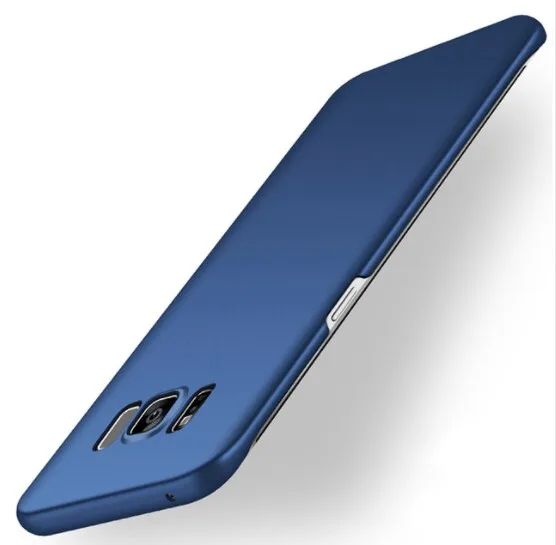 Матовый чехол для телефона для samsung Galaxy S5 S6 S7 край S8 плюс J3 J5 J7 A3 A5 A7 обратите внимание на возраст 3, 4, 5, на весь экран Пластик крышка - Цвет: Синий