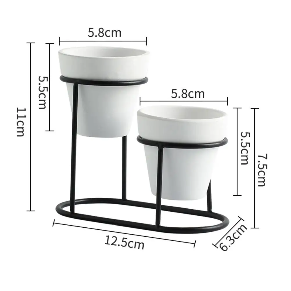 Мясистые суккулент с украшением в виде милого цветка горшок контейнер коробка