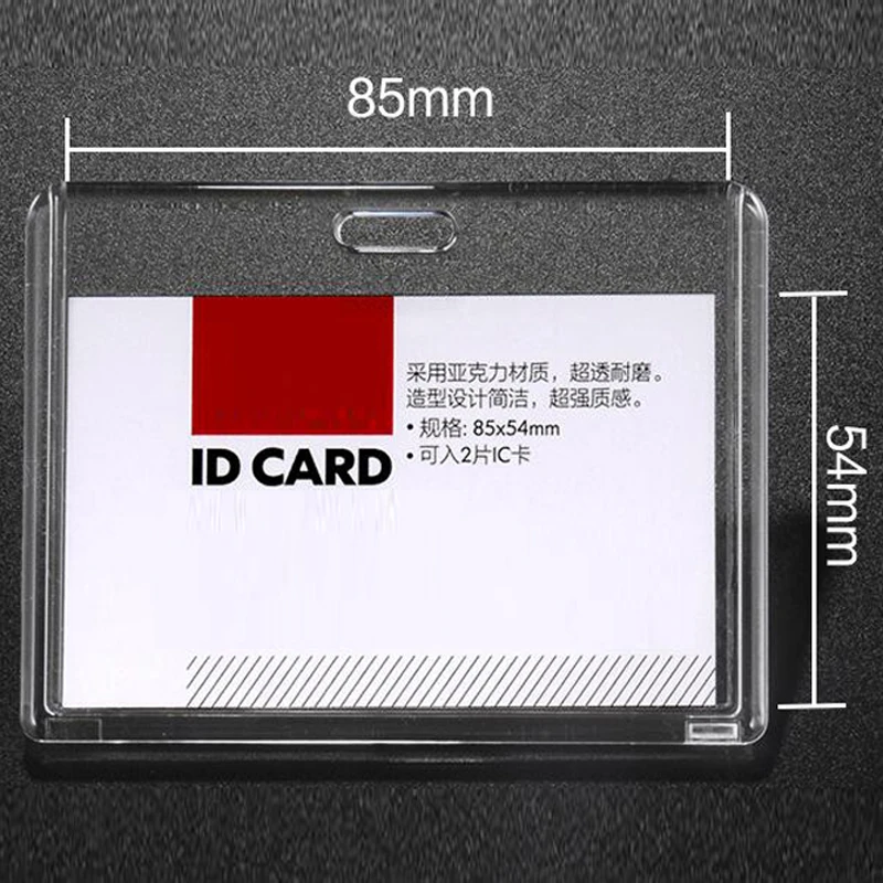 Новинка 5 шт. прозрачный акриловый значок для компании офиса двойная карточка