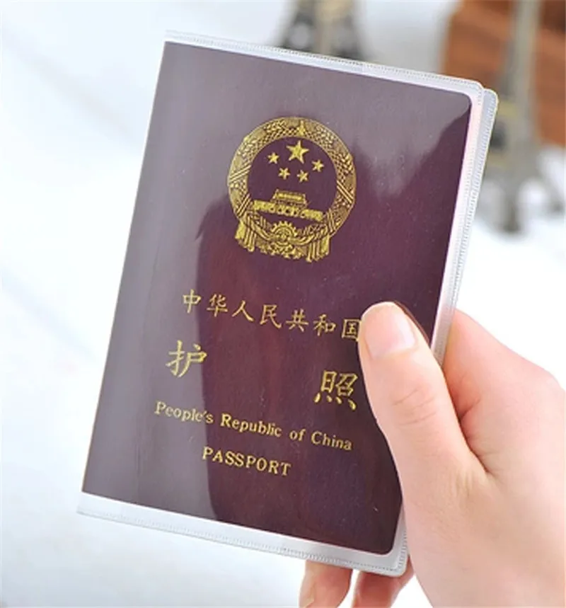 

PVC Transparent Passport Cover Storage Waterproof ID Card Holders Bank/Business/Credit Card Holder Travel Office Organizer