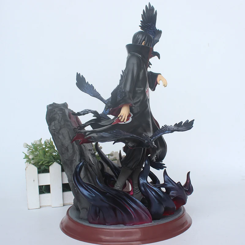 Аниме Naruto Shippuden Itachi ПВХ фигурка GK Учиха Итачи с вороной Коллекционная модель игрушки 28 см
