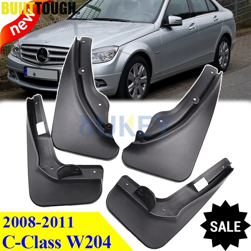Набор брызговиков для Benz C класса класс C250 C350 W204 2008 2009 2010 2011|mud flaps|splash guardflaps splash guards