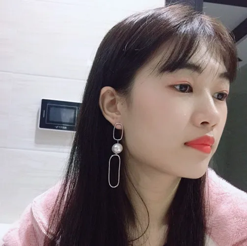 Серьги Yoo In-Na в Корейском стиле с надписью Touch Your Heart 1 пара | Украшения и аксессуары