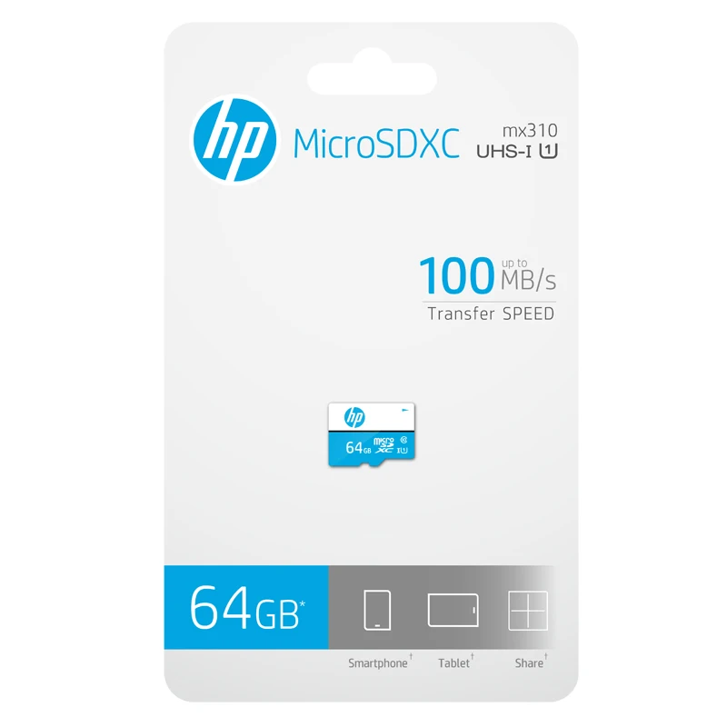 Новинка 2019 карта памяти hp Micro SD 64 ГБ бесплатная доставка SDXC Cartao de Memoria microSD класс 10 U1