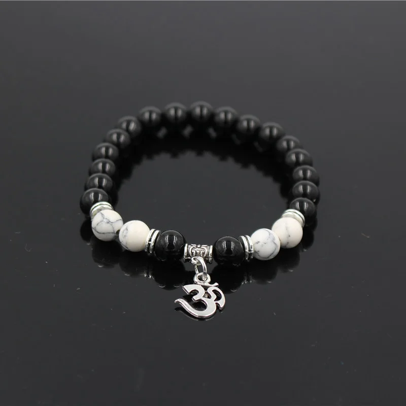 Прямая поставка черный оникс камень бусина буддийский кулон подвеска для