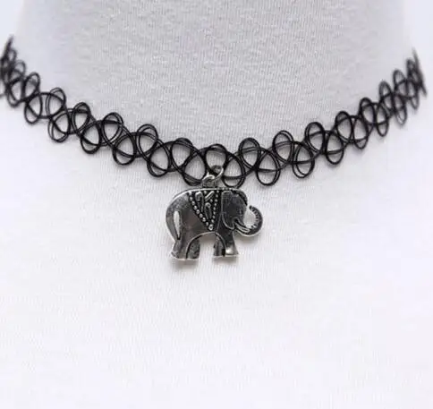 Ожерелье-чокер женское винтажное эластичное в стиле панк готический воротник