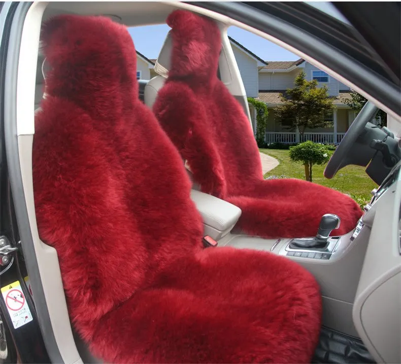 Австралийский натуральный шерстяной зимний теплый меховой чехол для