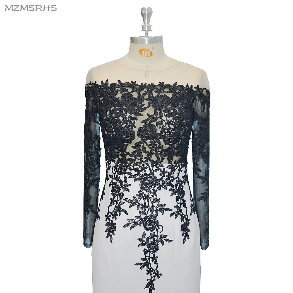 Белое платье Русалка для выпускного вечера с круглым вырезом и шлейфом|mermaid prom|white